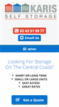 Mobile Screenshot of karisselfstorage.com.au